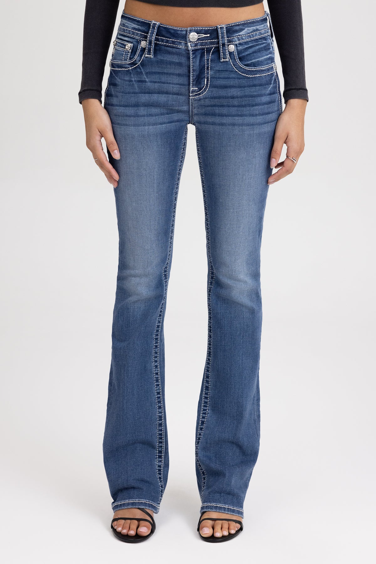 Adley Cross Bootcut Jeans - Image 3