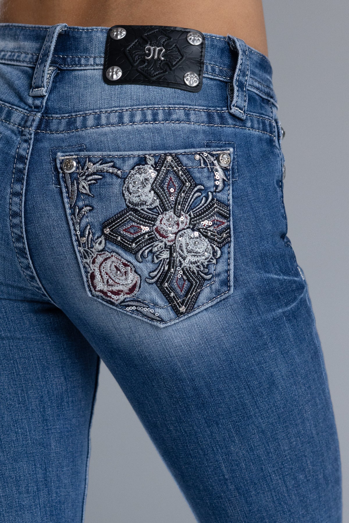 Ahmeira Cross Bootcut Jeans - Image 3