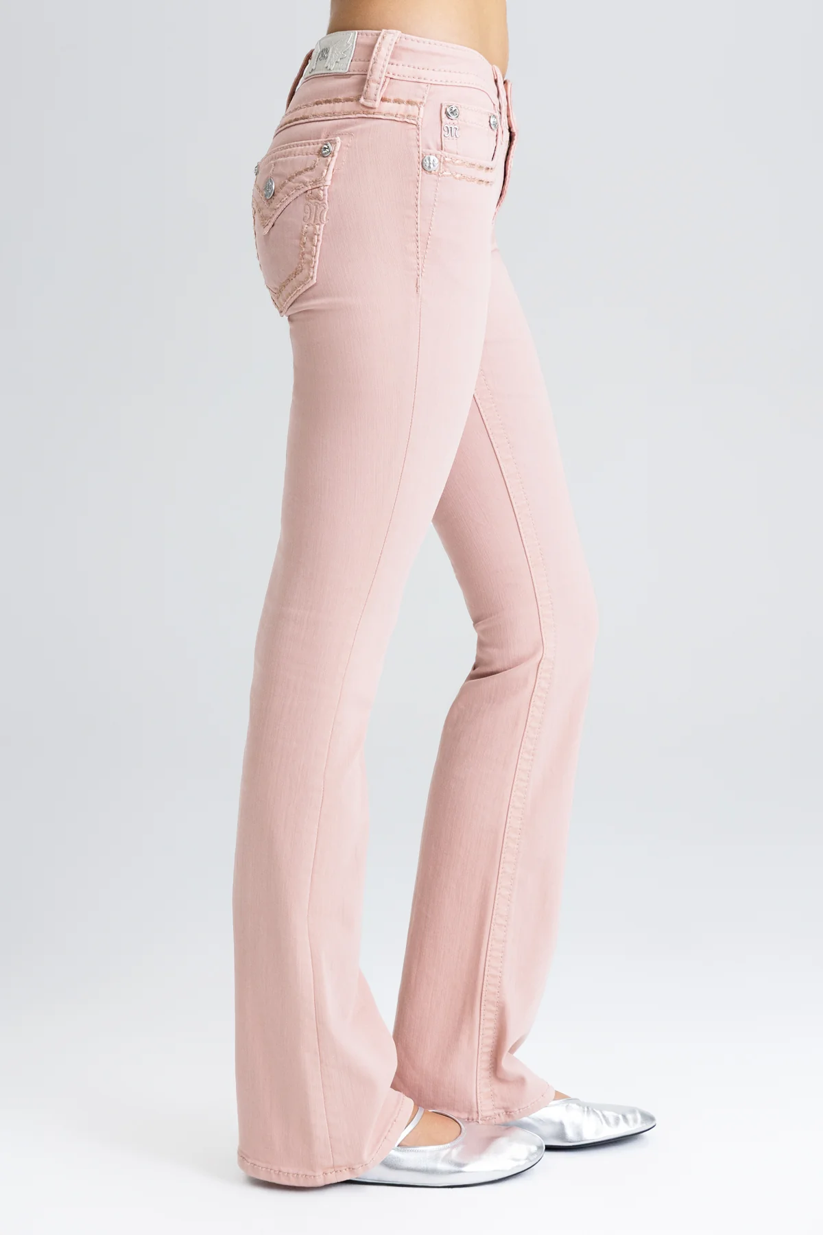 Bella Vie Stitched Bootcut Jeans - Image 5
