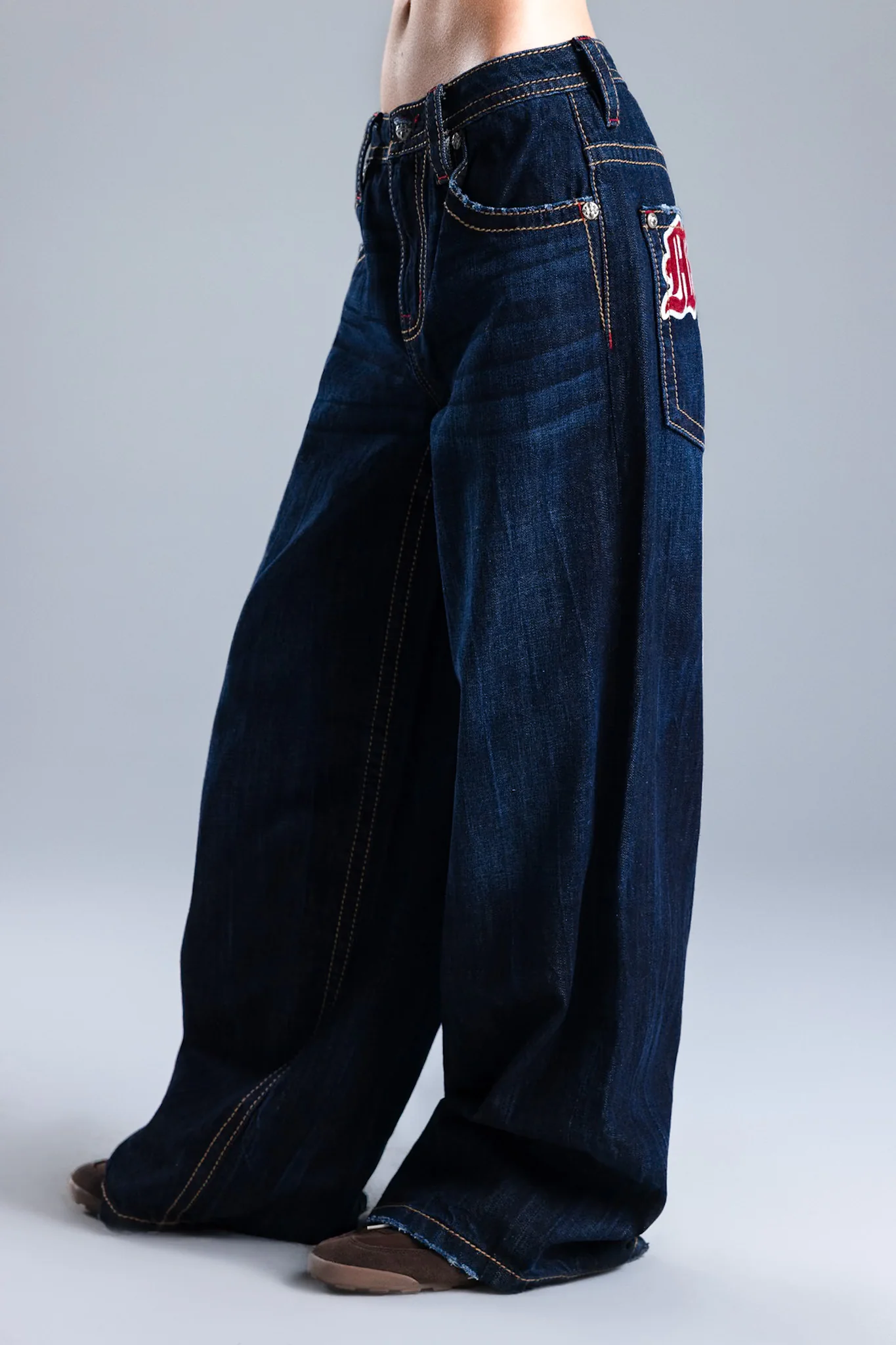 Bellanie Low Rise Baggy Jeans - Image 4