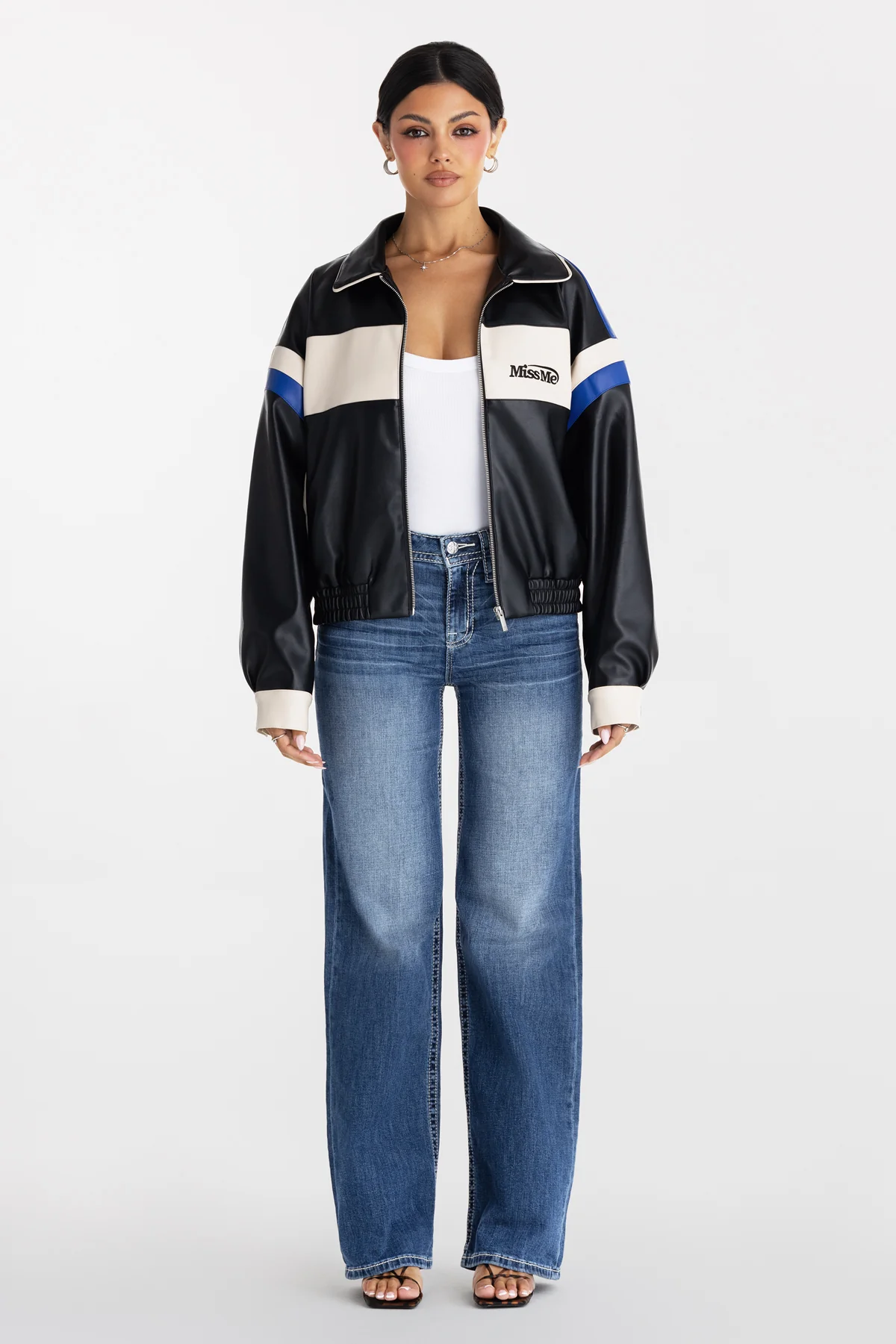 Blue Eclipse Leather Jacket - Image 4