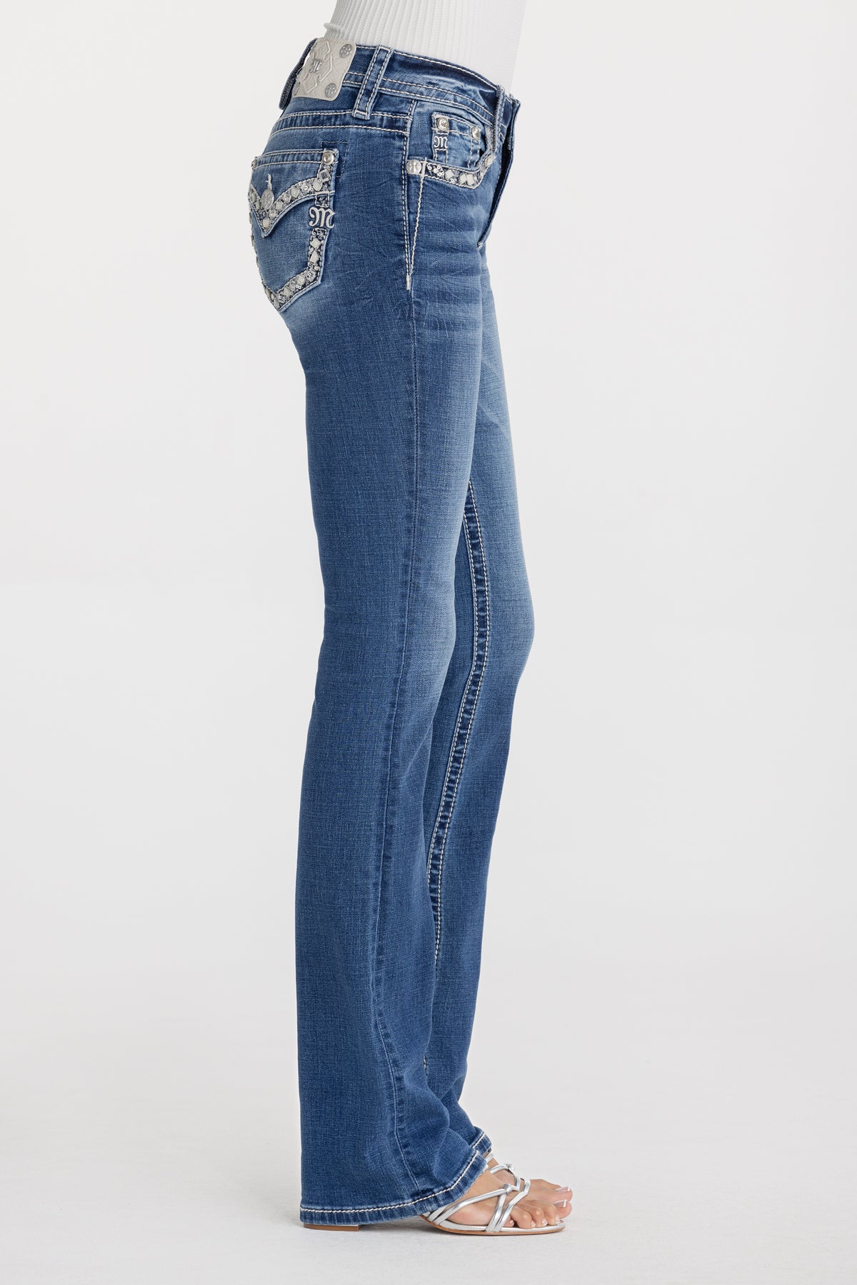 Brione Border Bootcut Jeans - Image 5