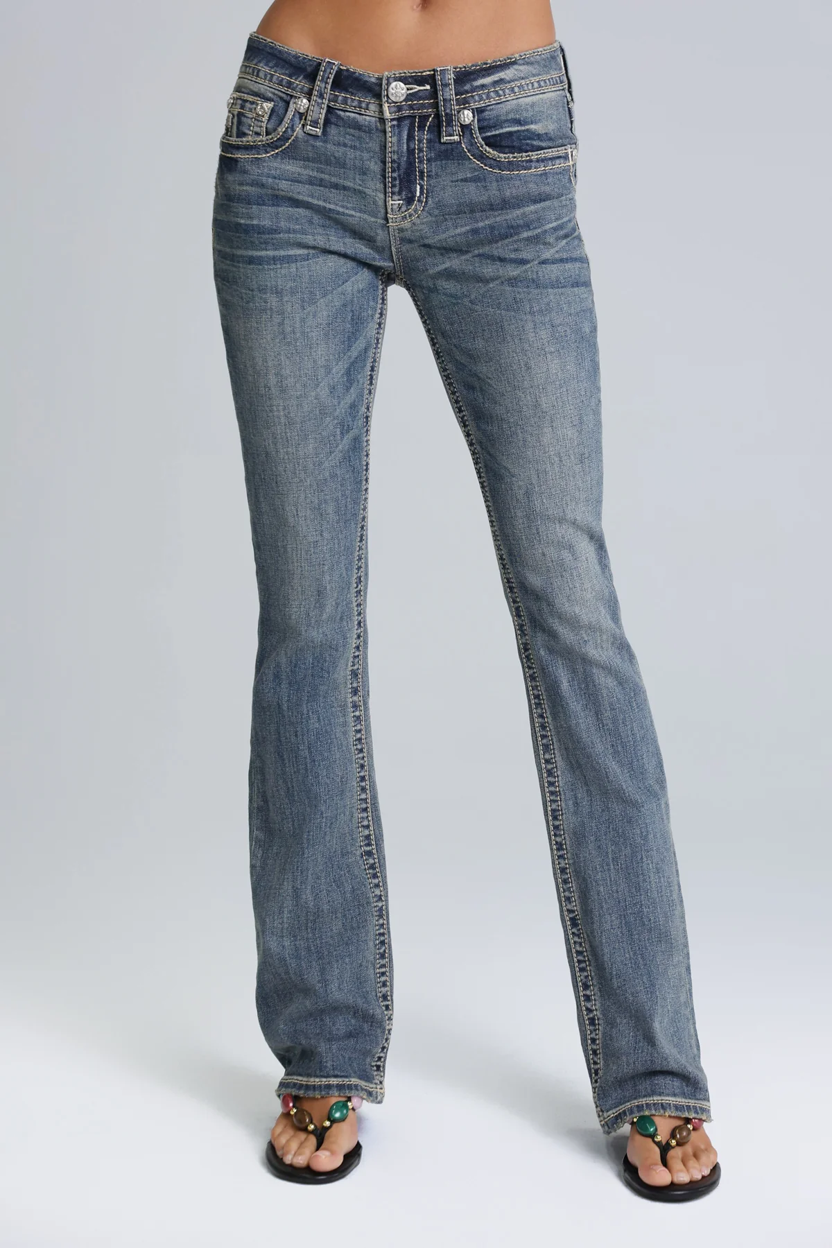 Dolly Low Rise Bootcut Jeans - Image 2