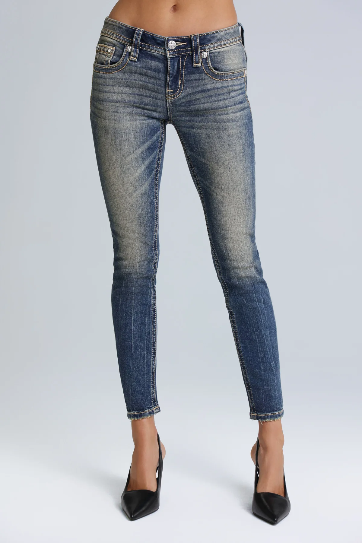 Dune Low Rise Skinny Jeans - Image 3
