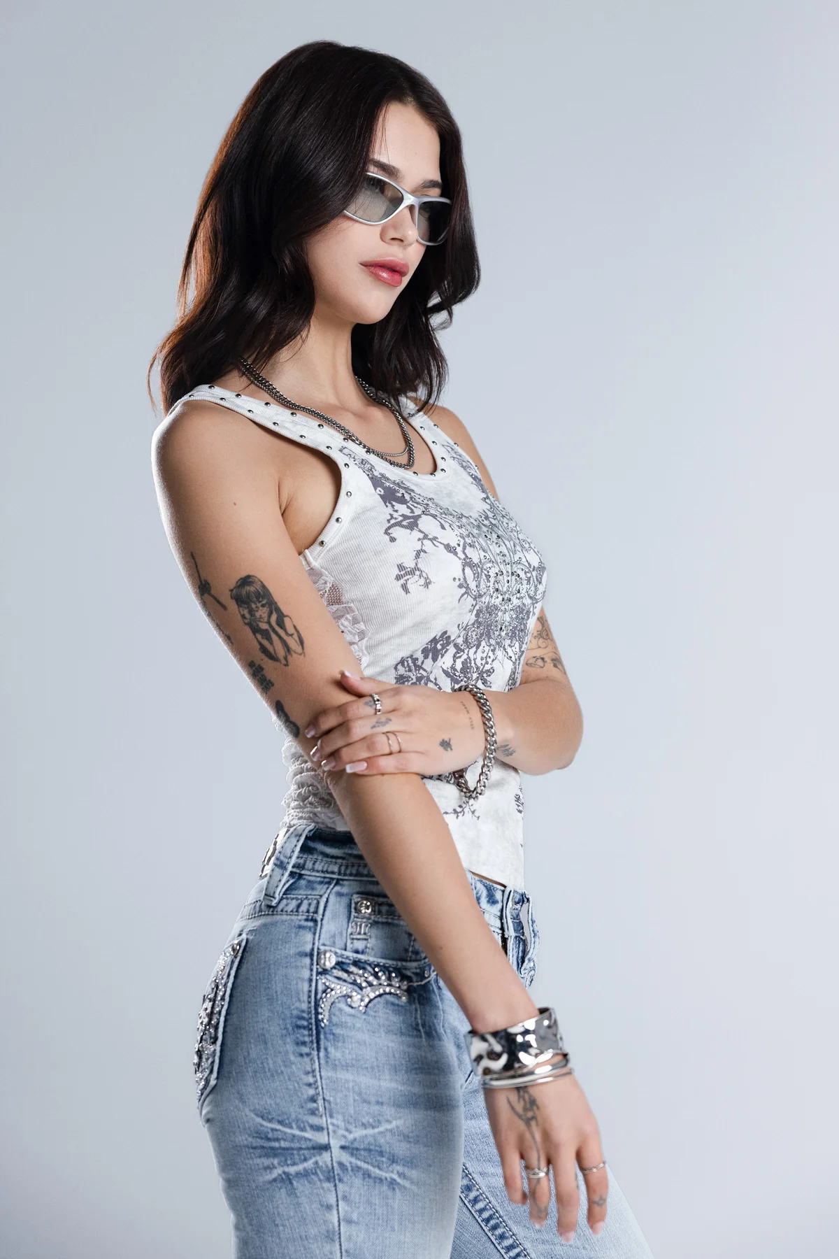 Elowen Lace Back Tank - Image 5