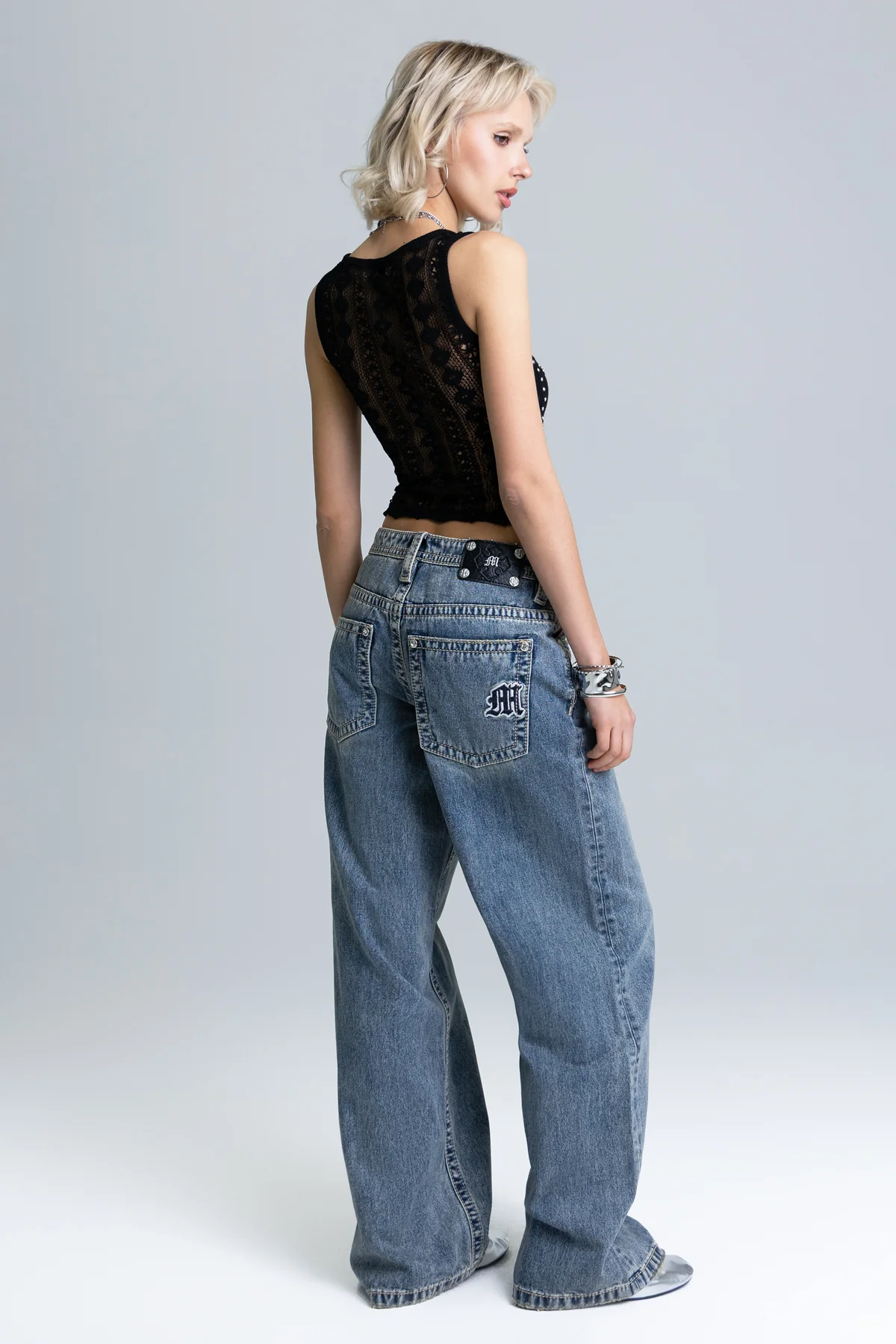Flint Low Rise Baggy Jeans - Image 4