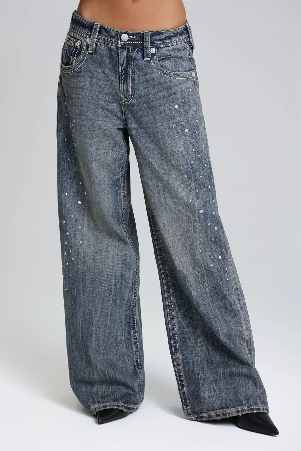 Harmony Studded Baggy Jeans - Image 4