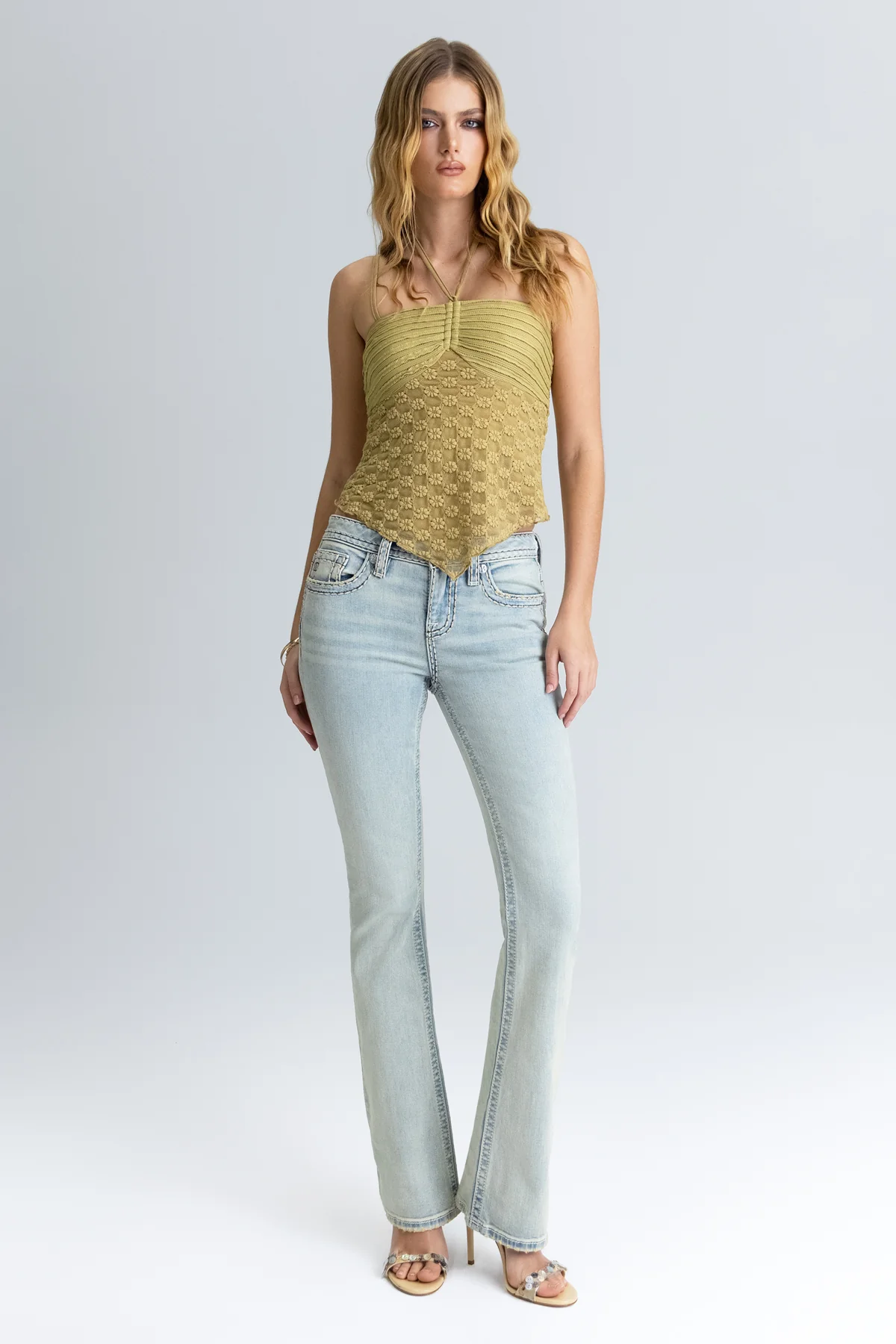 Imali Stitched Bootcut Jeans - Image 4