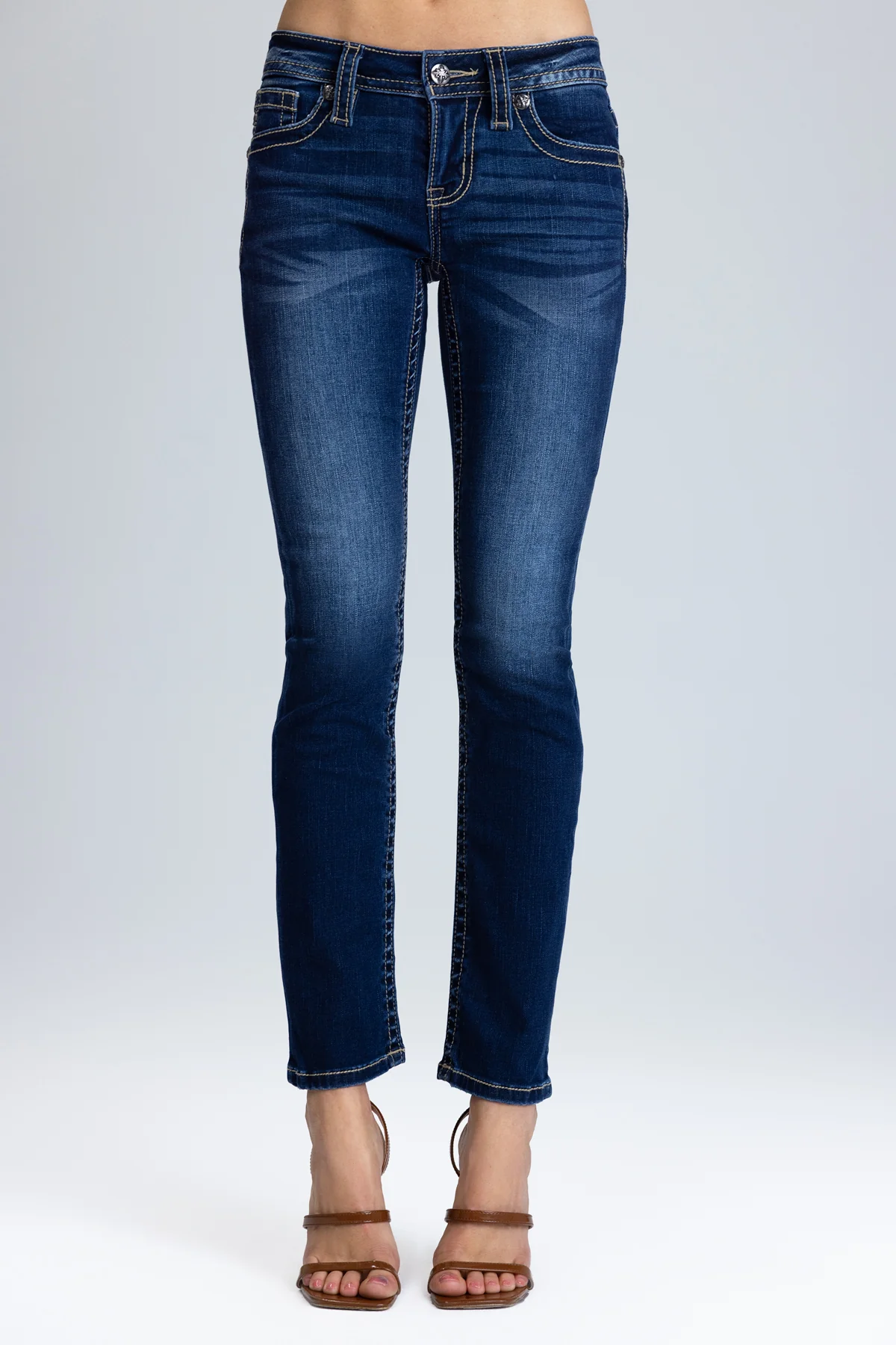 Kenzie Flap Pocket Straight Jeans - Image 4