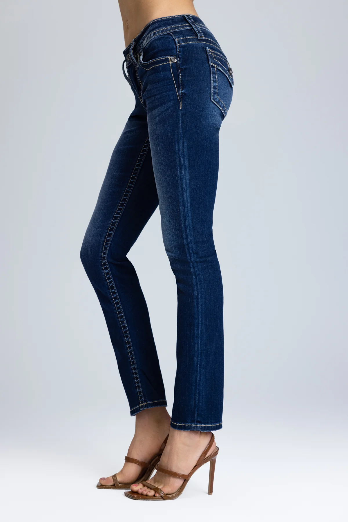 Kenzie Flap Pocket Straight Jeans - Image 5