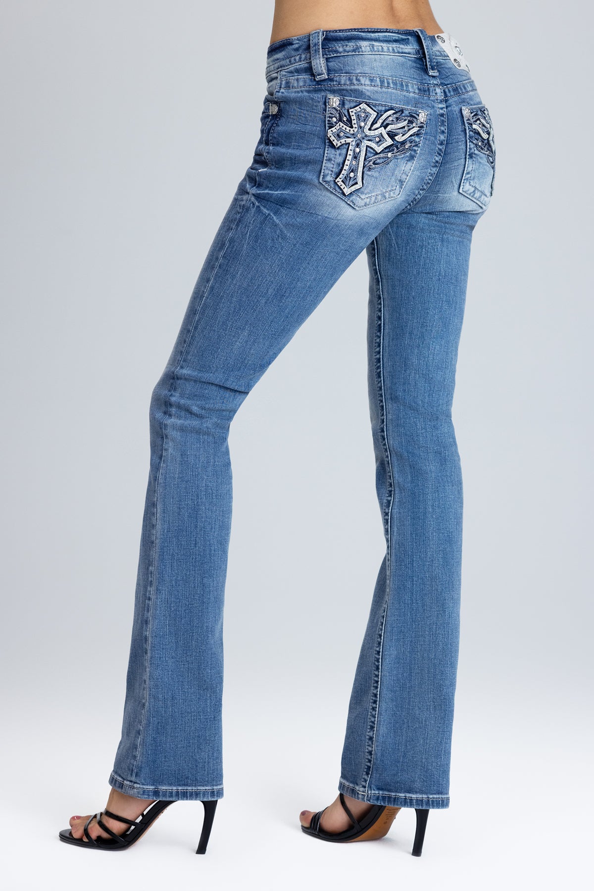 Kezia Cross Bootcut Jeans - Image 2