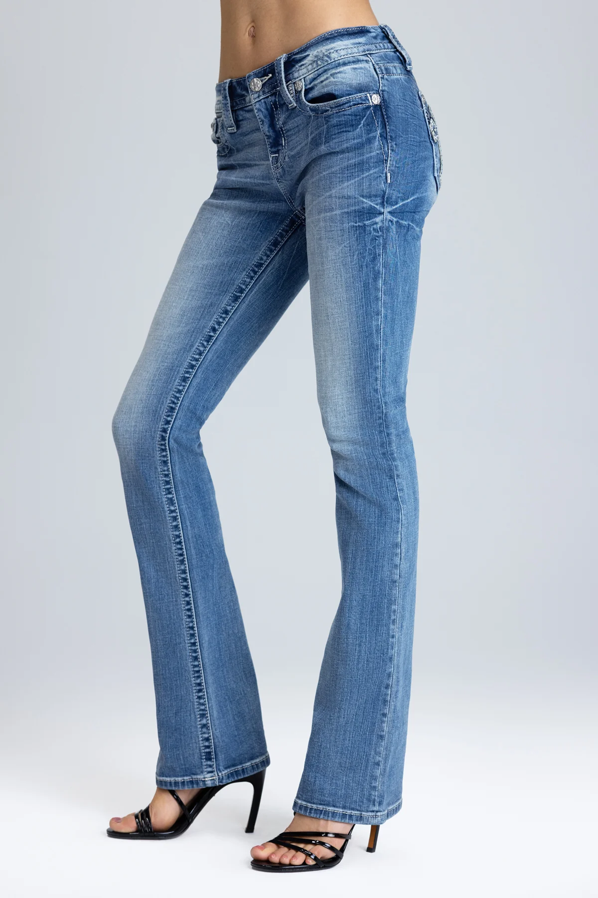 Kezia Cross Bootcut Jeans - Image 4