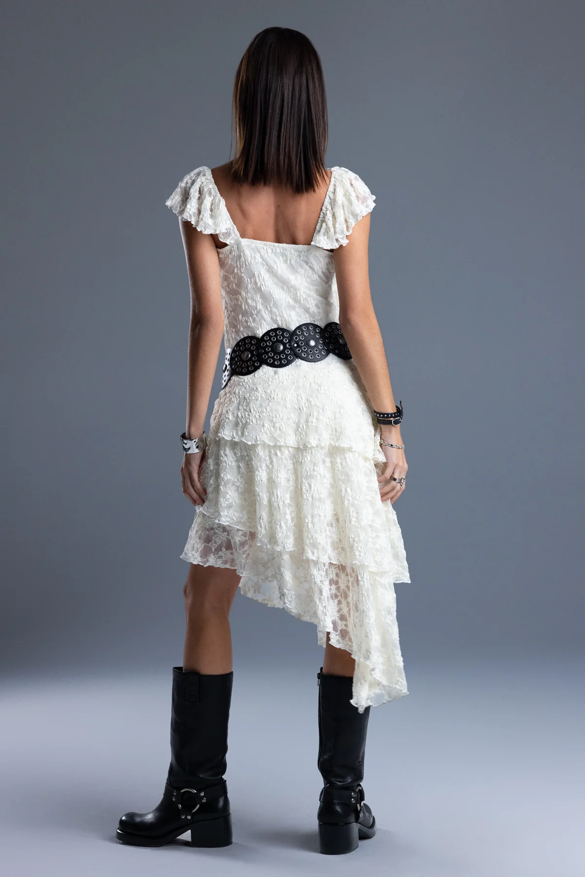 Lara Ruffled Midi Dress - Image 4