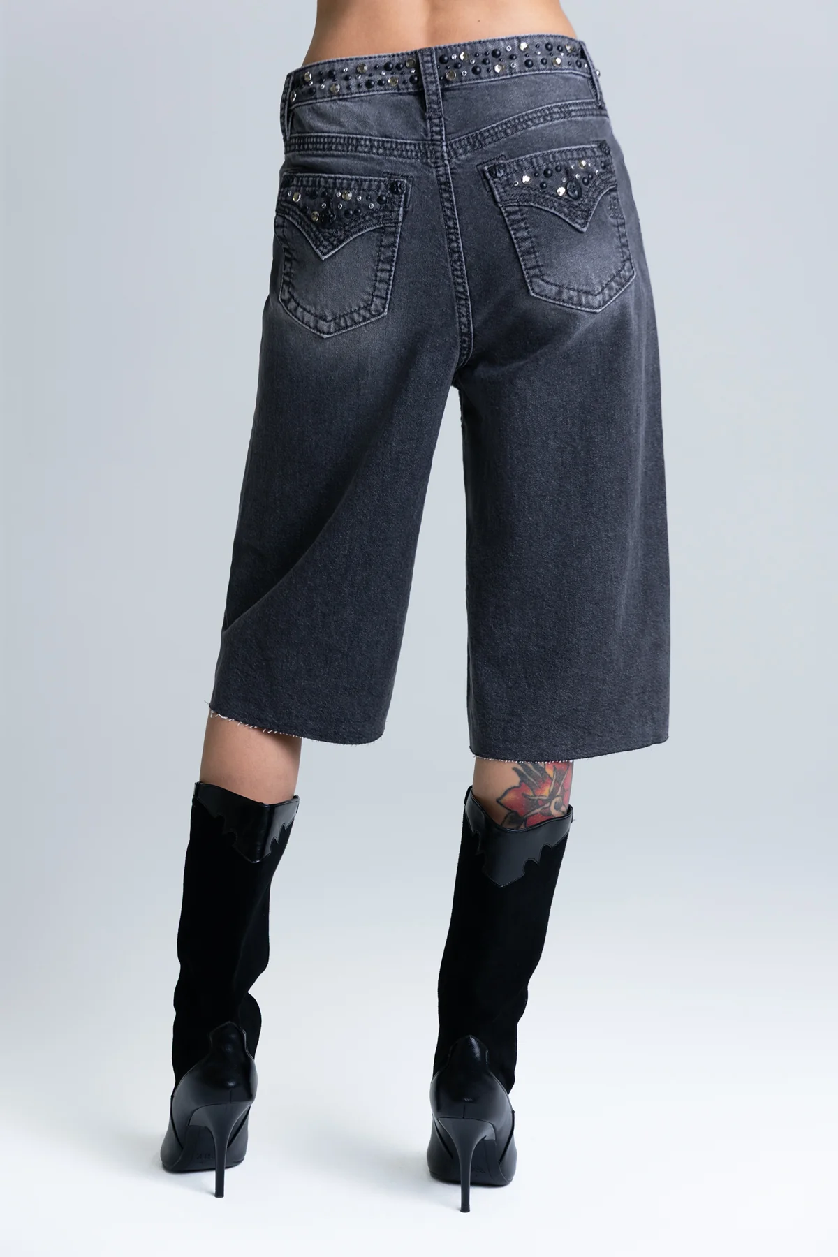 Lyra Rhinestone Bermuda Shorts - Image 7