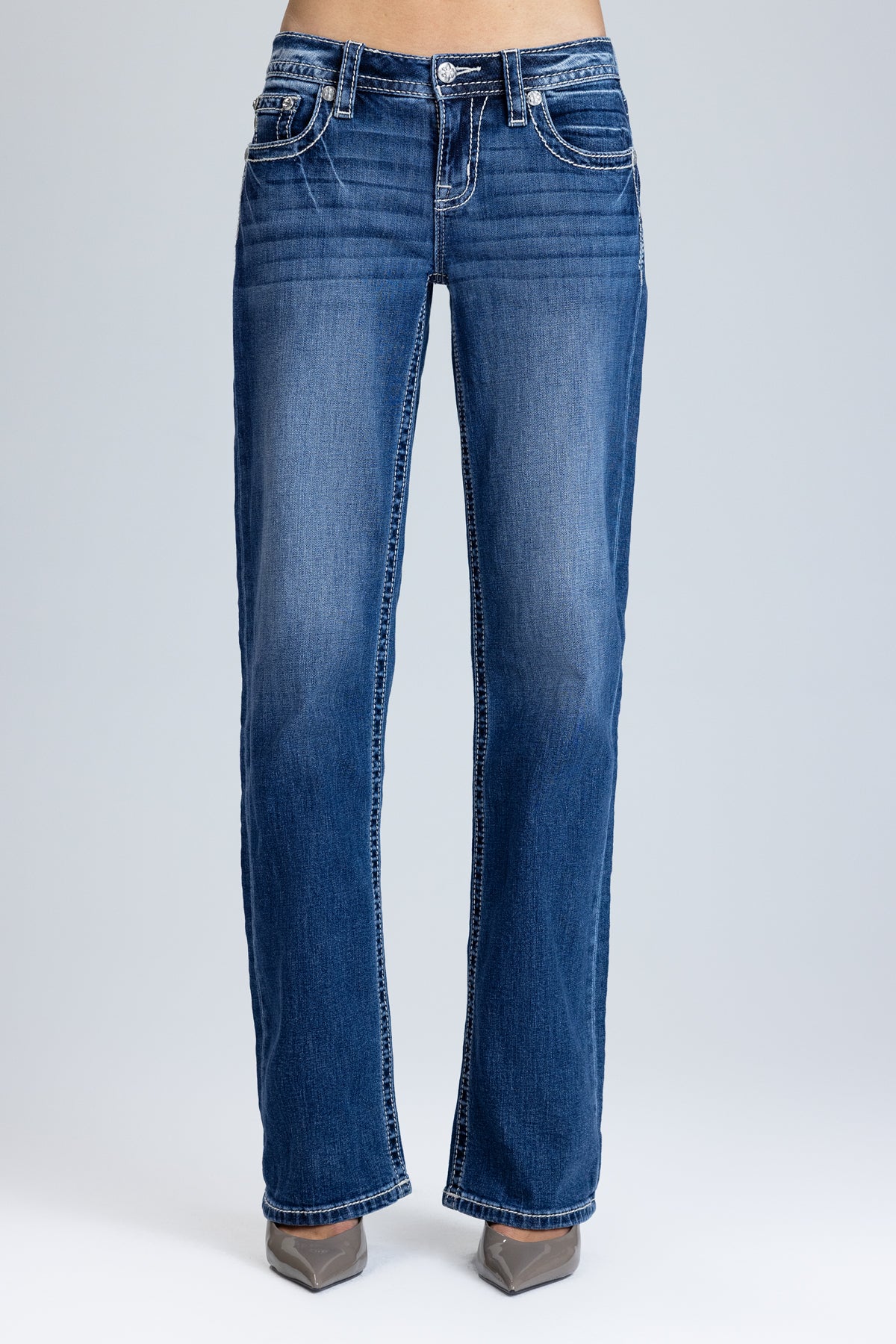 Malika Wing Cross Low Rise Slim Wide - Image 3