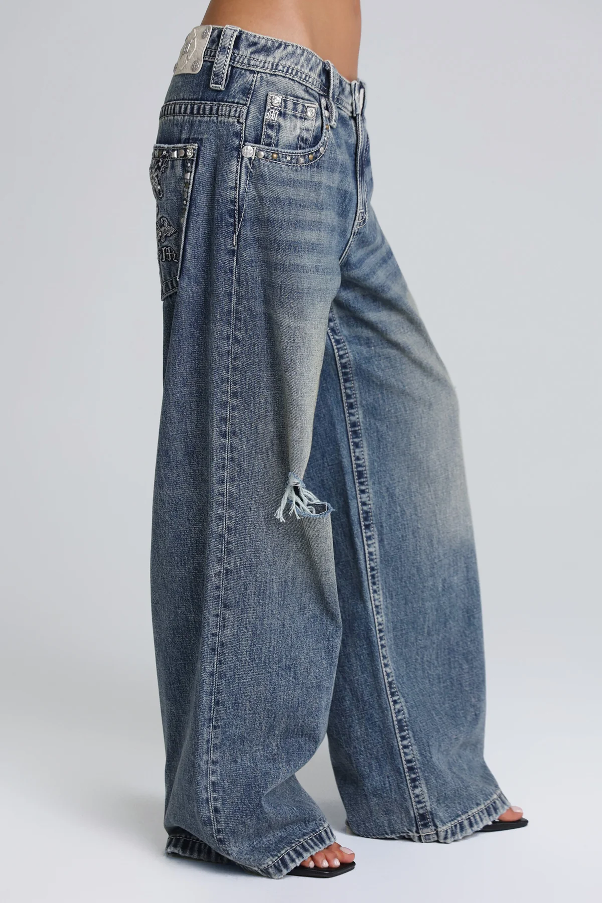 Nocturne Low Rise Baggy Jeans - Image 7