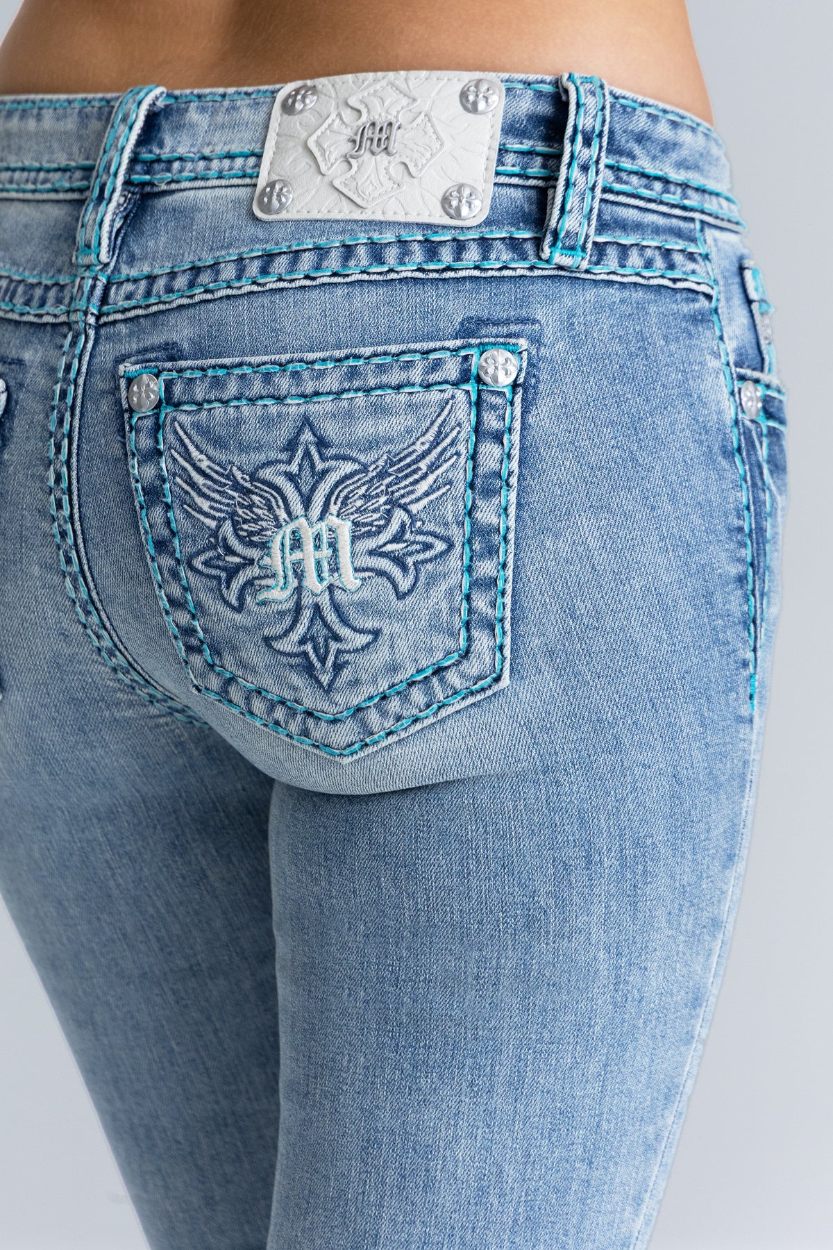 Piston Stitched Bootcut Jeans - Image 5