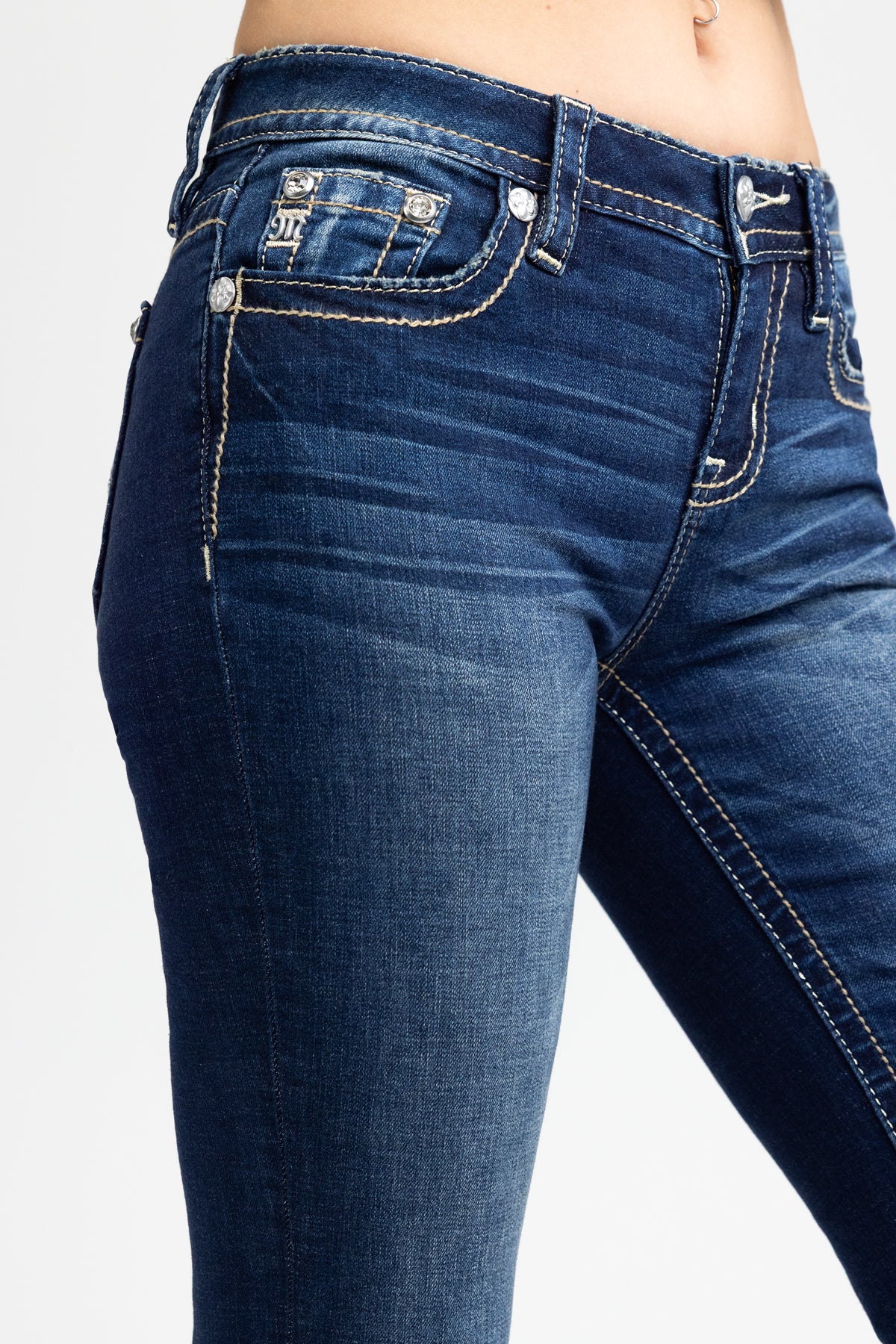 Raelyn Cross Bootcut Jeans - Image 5