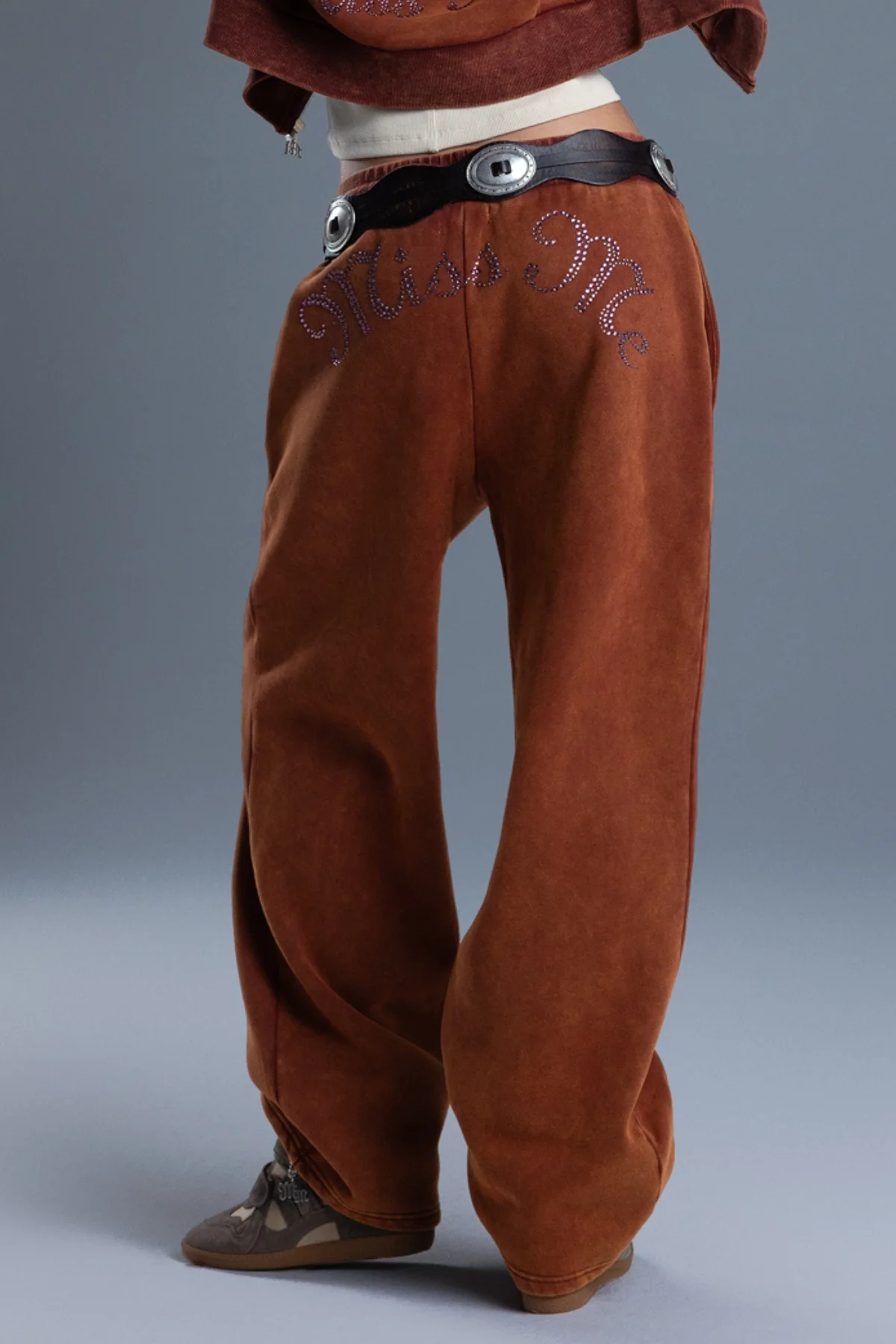 Rhea Rhinestone Sweatpants - Image 2