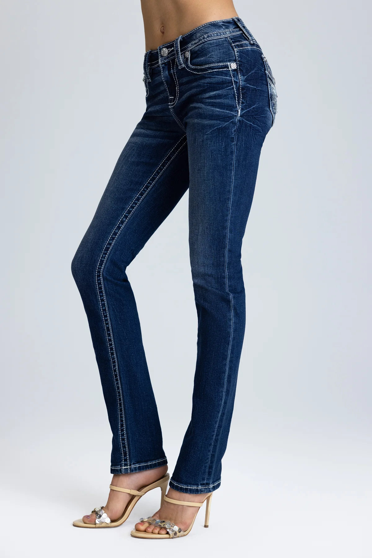 Riyon Wings Straight Jeans - Image 6