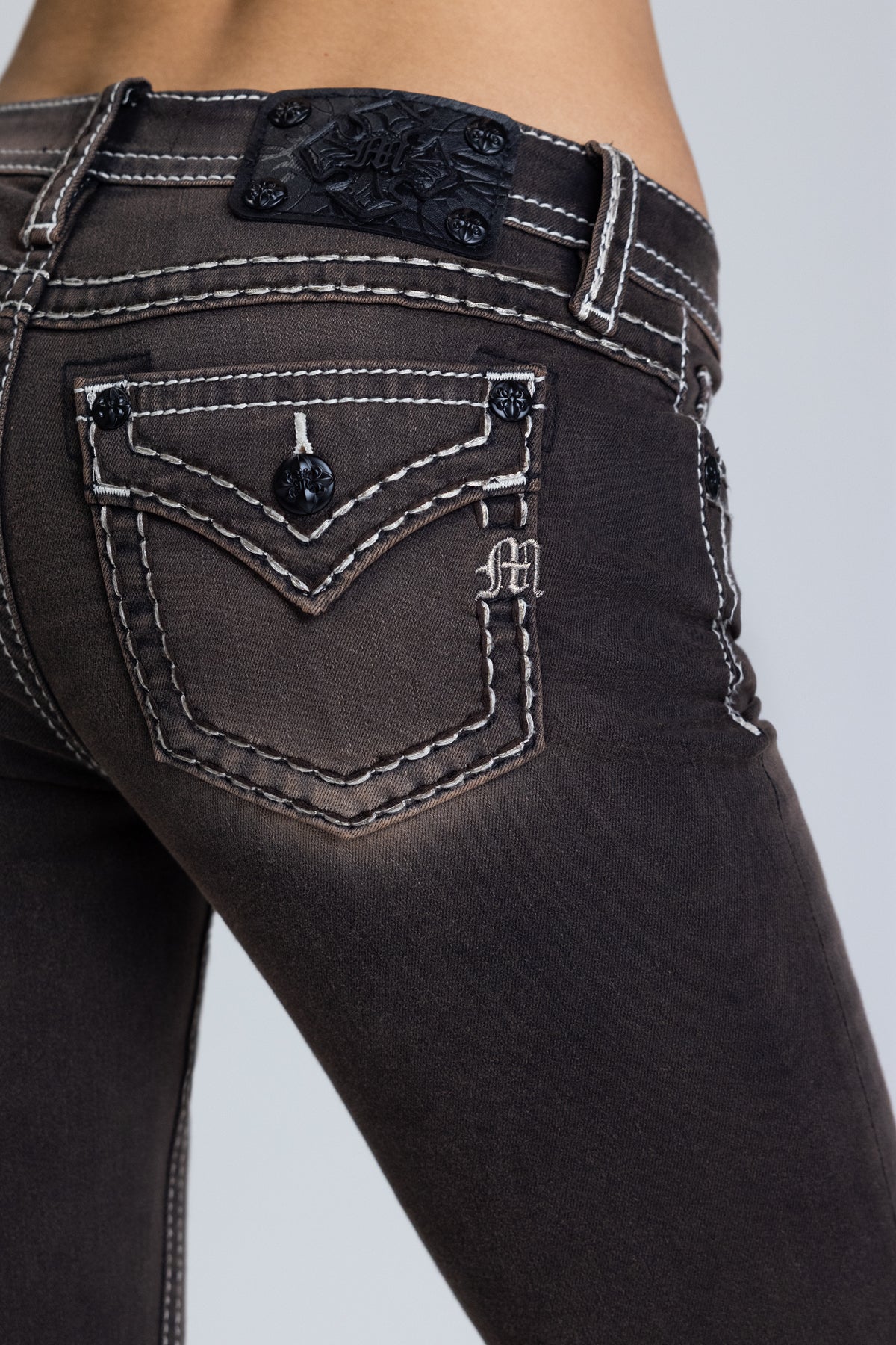 Sevryn Stitched Bootcut Jeans - Image 3