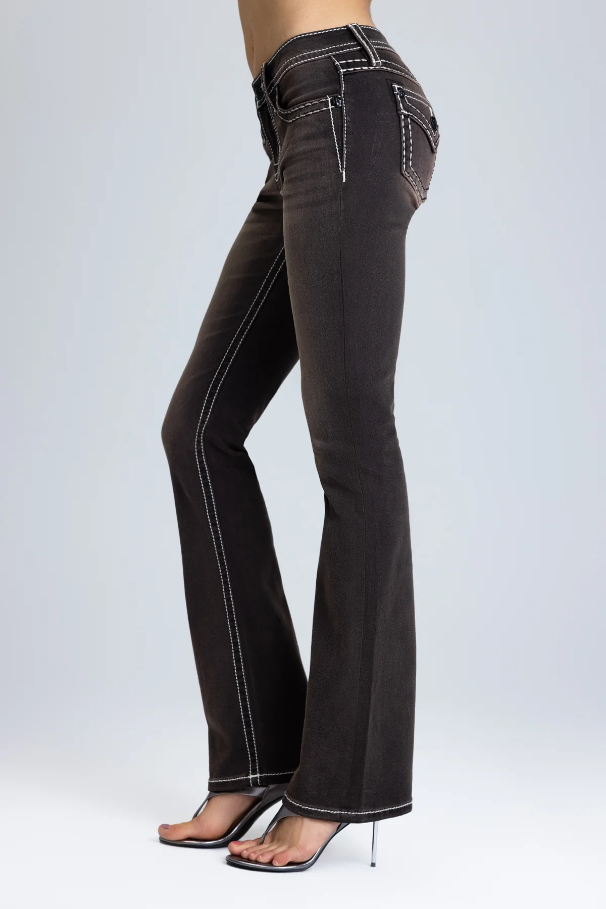 Sevryn Stitched Bootcut Jeans - Image 4