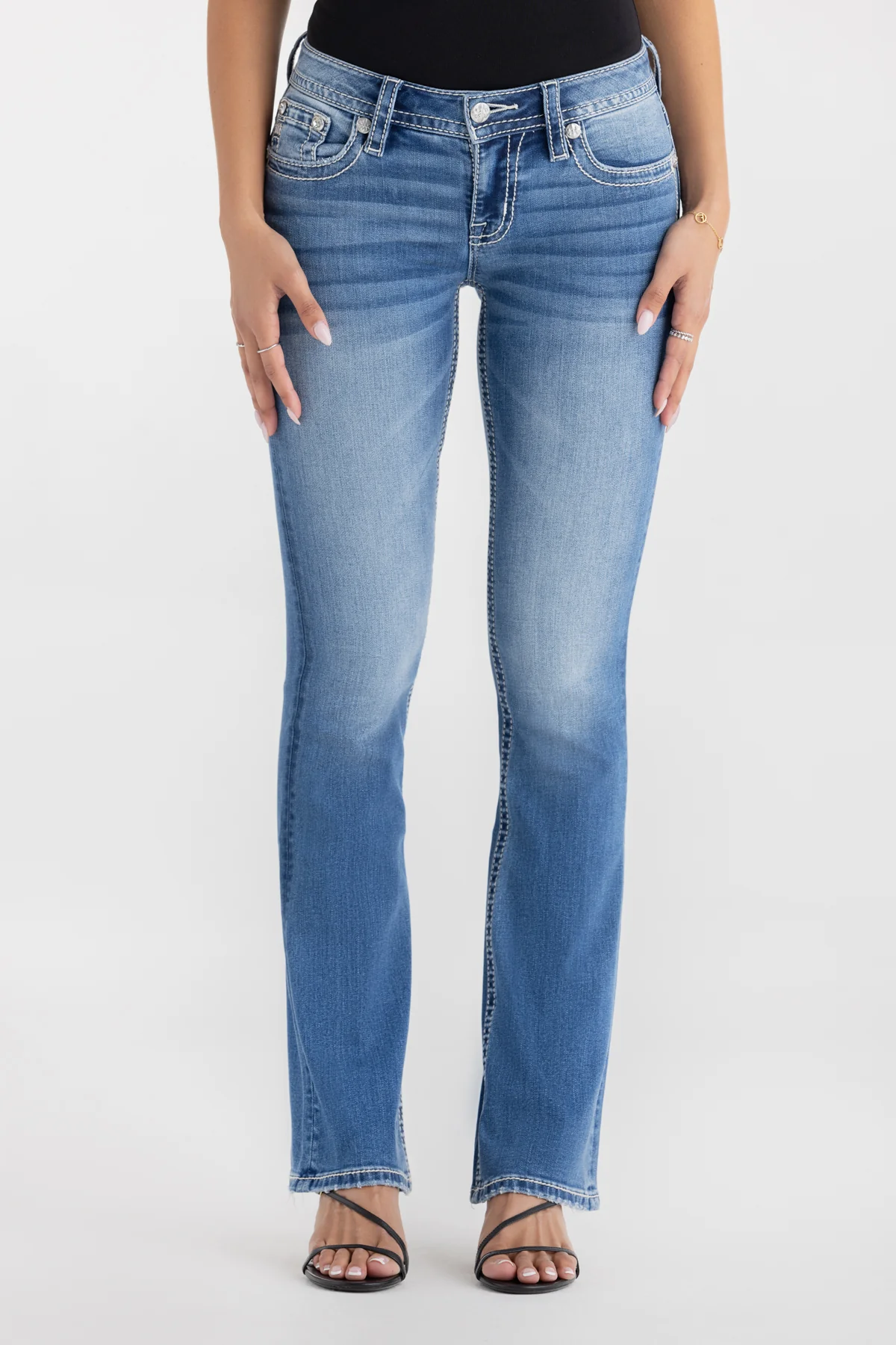 Solene Fleur Bootcut Jeans - Image 3