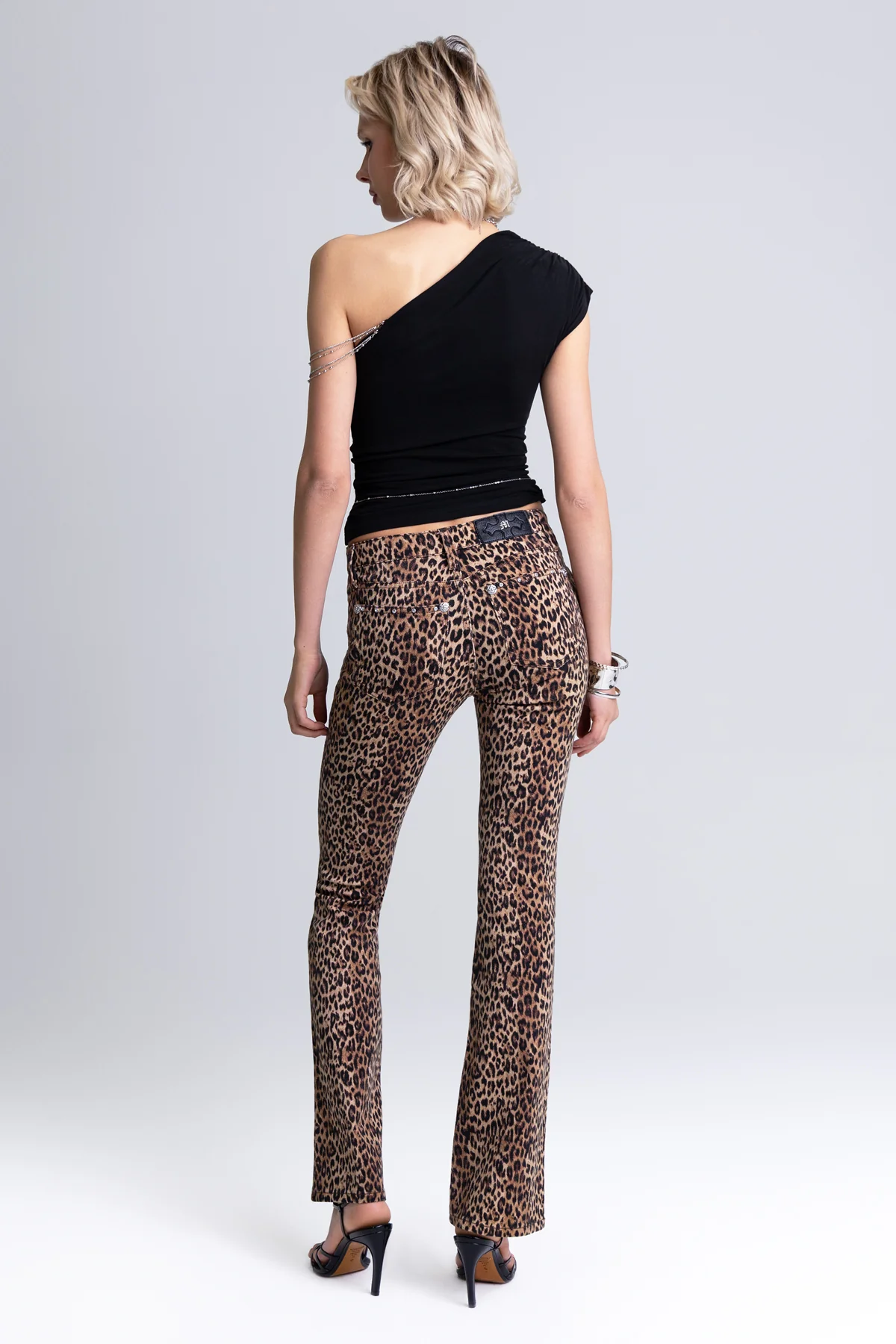 Zara Leopard Bootcut Jeans - Image 5